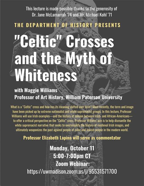 Lecture Tomorrow Celtic Crosses And The Myth Of Whiteness