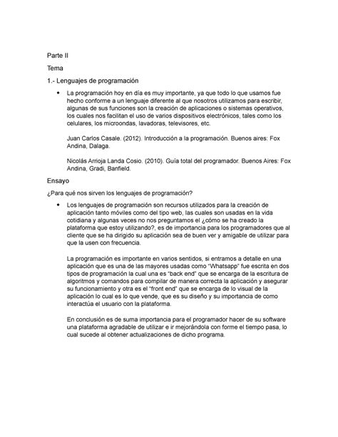 Comunicación Efectiva Evidencia 11 Parte II Tema 1 Lenguajes de