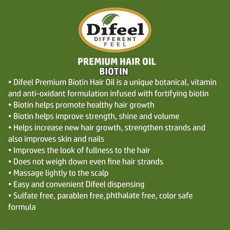 Difeel Biotin Pro Growth Premium Hair Oil Ebay