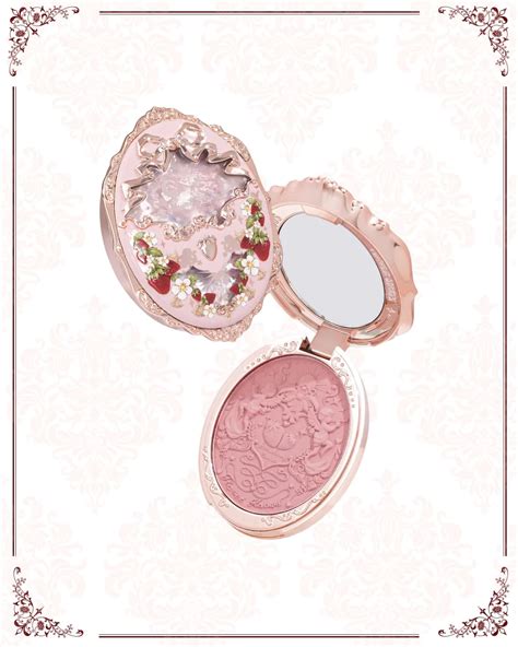 Strawberry Rococo Embossed Blush Flower Knows Produk Makeup Seni