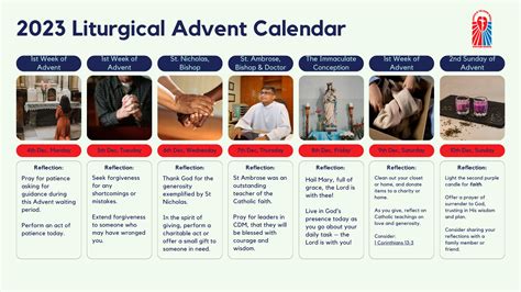 2023 Liturgical Advent Calendar - Church of the Divine Mercy