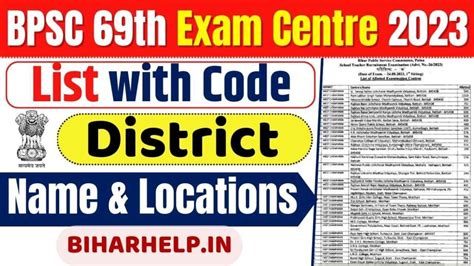 BPSC 69th Exam Centre List 2023 List With Code How To Check Your Exam