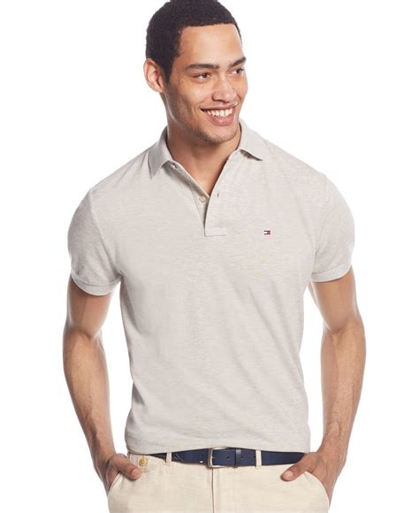 Tommy Hilfiger Mens Custom Fit Ivy Polo And Reviews Polos Men Macy