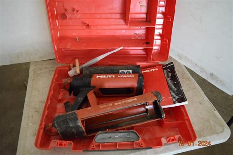 Hilti Lot Of 2 Adhesive Applicator Guns Auction 0084 9047763 Grays Australia