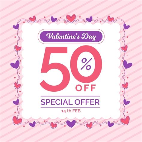 Free Vector Flat Design Valentine S Day Sales