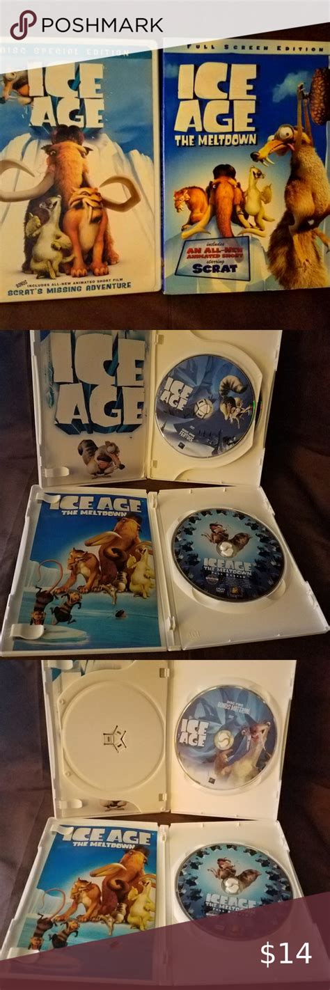 Ice Age And Ice Age The Meltdown Disc Dvds Like New Ice Age