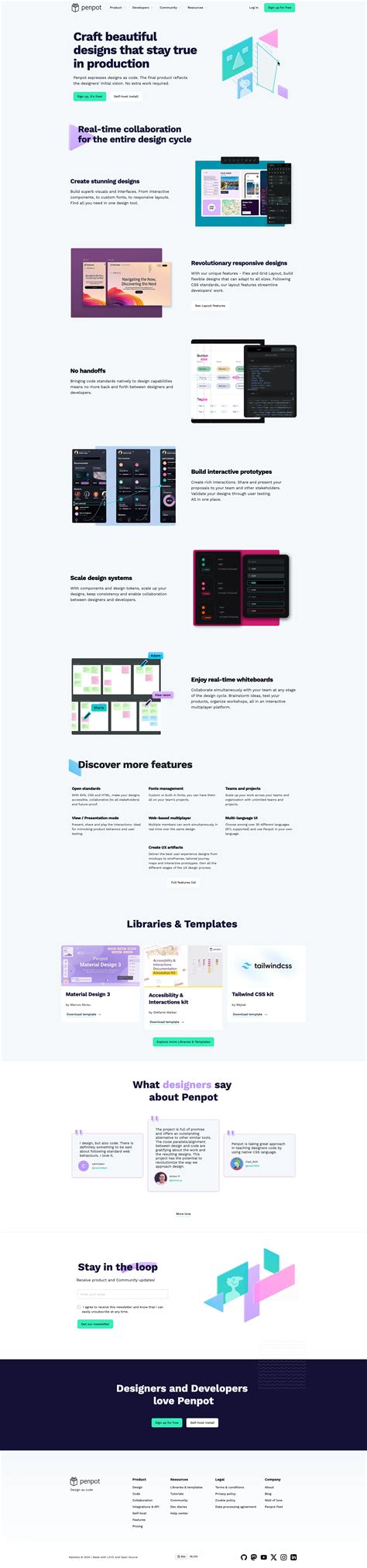 Penpot website design - Lapa Ninja
