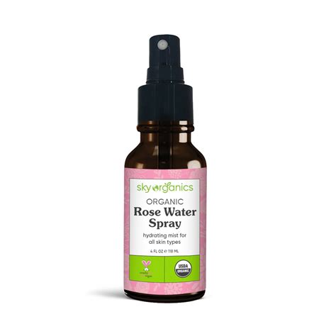 Sky Organics Organic Rose Water Facial Mist 4 Oz