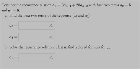 Answered Consider The Recurrence Relation An Bartleby