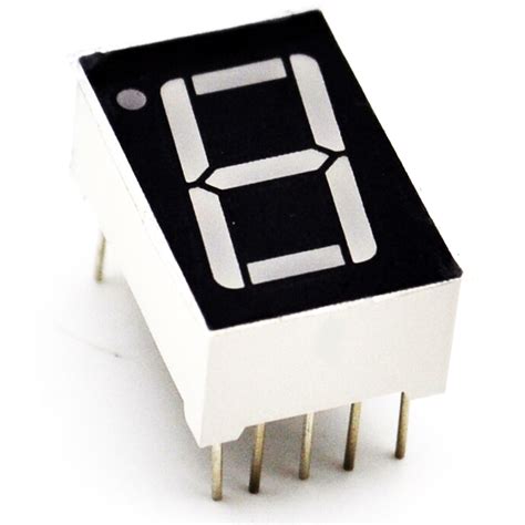 7-сегментный 1 цифровой индикатор 0.56 (красный) для Arduino – низкие ...