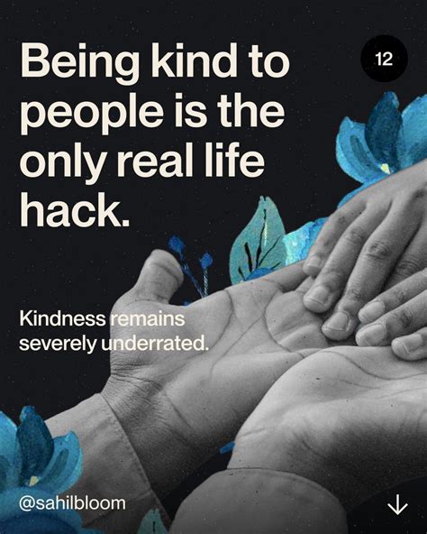 Sahil Bloom on Twitter: "12. Being kind to people is the only real life ...