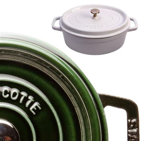 Cocotte Ovale 33cm Basilic Staub Cdiscount Maison