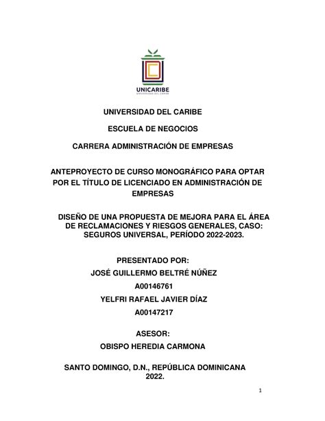 Anteproyecto Seminario de Grago José Beltré y Yelfri Javier