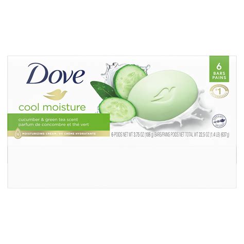 Buy Dove Skin Care Beauty Bar For Softer Skin Cucumber And Green Tea 6