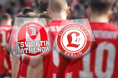 Spitzenspiel Gegen Lichtenberg Fsv Optik Rathenow