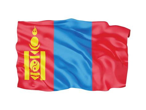 3d Mongolia flag national sign symbol 16650508 Vector Art at Vecteezy