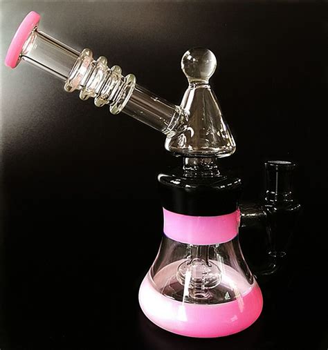 Beautiful Glass Bongs Water Smoking Pipe With 14mm Bowl For Glass Bubbler Glass Recycler Bong