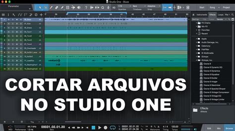 Studio One Como Cortar Arquivos de Áudio e Midi no Studio One YouTube