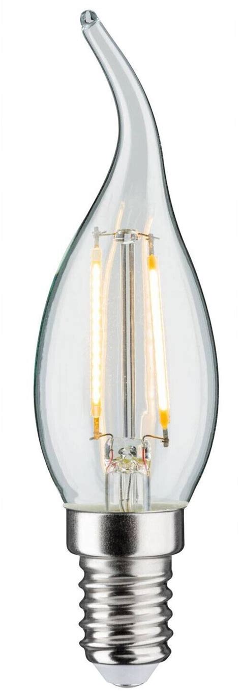 Paulmann LED Filament Kerze Windstoß E14 2 8W 2700K 250lm dimmbar klar