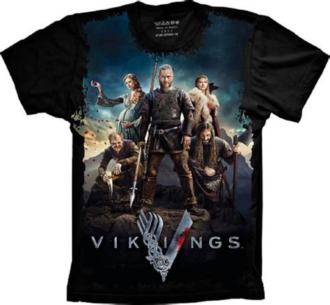 Camisa Camiseta S Rie Vikings Top Linda Exclusiva Premium