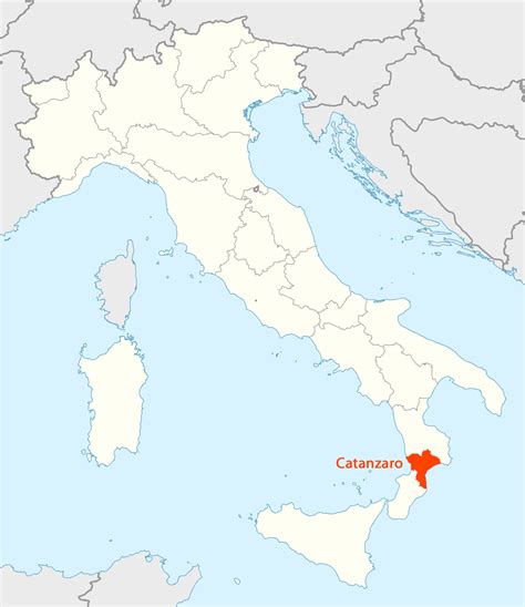 Location Map of Catanzaro - MapSof.net