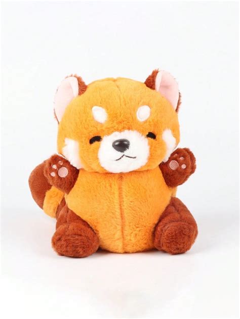 Realistic Raccoon Plush Toy Cute Brown Stuffed Animal Doll Shein Usa