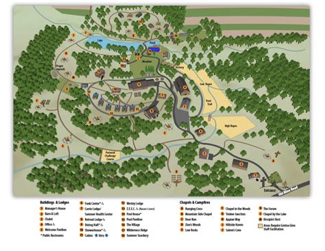 Camp Map Gretna Glen Camp Retreat Center