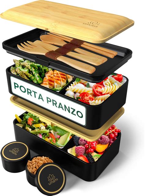 BEBIBOX Lunch Box Microonde Porta Pranzo Ermetico Con Valvola Di