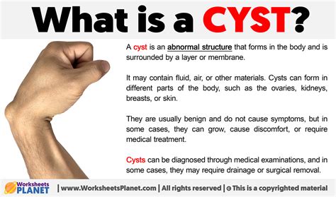 What is a Cyst | Definition of Cyst