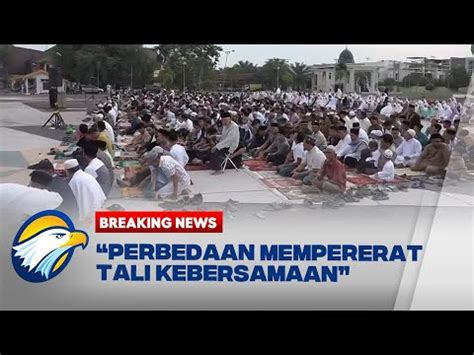 Breaking News Ribuan Jemaah Muhammadiyah Di Medan Laksanakan Salat Id