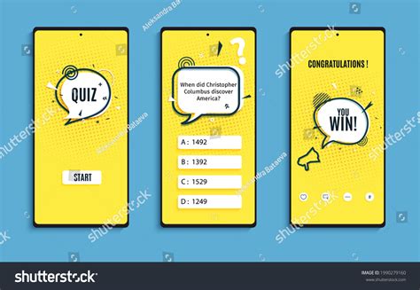 Quiz Ui Design: Over 1,507 Royalty-Free Licensable Stock Illustrations ...