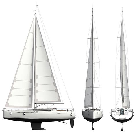 Sailing Yacht 3d model on Behance