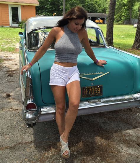 Beautiful 50 Year Old Farm Girl Drives An Equally Stunning 57 Chevy A