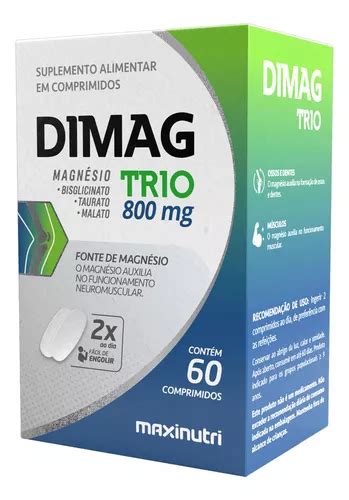 Dimag Trio Tr S Fontes De Magn Sio Caps Maxinutri Parcelamento