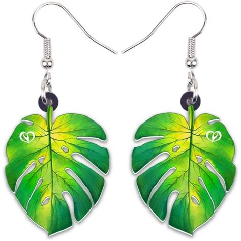 Boucles D Oreilles Feuilles D Rable En Acrylique Pendantes Fantaisie