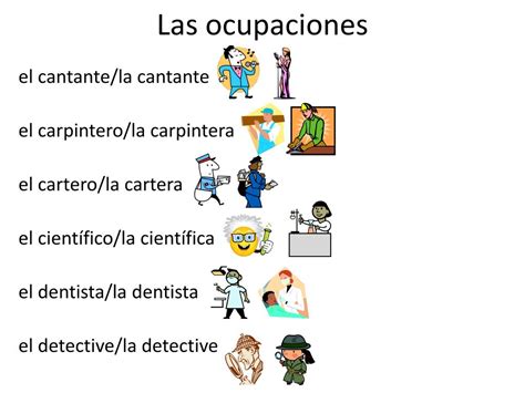 Ppt Las Ocupaciones Powerpoint Presentation Free Download Id2691777