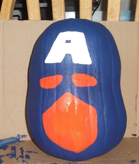 Captain America Pumpkin Still In Progress Avengers