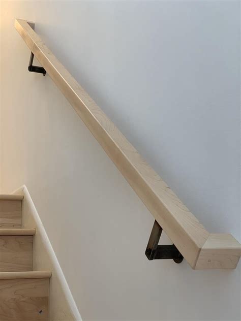 Diyhd Modern Wooden Yellow Color Pvc Handrail With Rail Brackets Wall Mount Stair Handrail Home