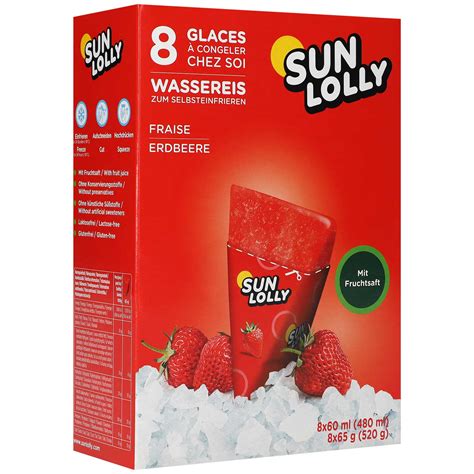 Sun Lolly Wassereis Erdbeere 8er Online Kaufen Im World Of Sweets Shop