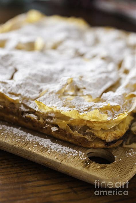 Delicious Phyllo Dough Apple Pie Photograph by Csaba Tomcsak