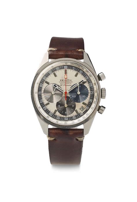 Zenith. A Stainless Steel Automatic Chronograph Wristwatch with Date ...