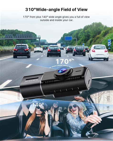 Snapklik Lamtto Dual Dash Cam Front And Inside P Dash Camera