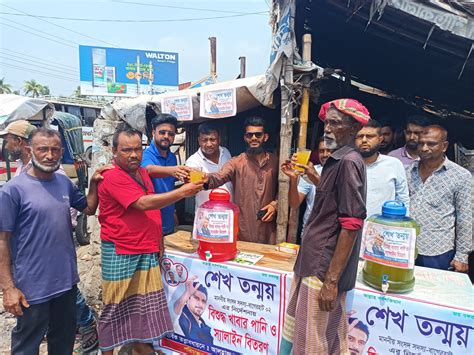 বাগেরহাটে বিশুদ্ধ খাবার পানি ও স্যালাইন বিতরণ