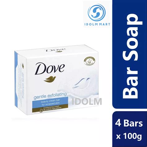 [ Bundle Of 3 4 Bars ] Dove Gentle Exfoliating Beauty Bar Soap 100g