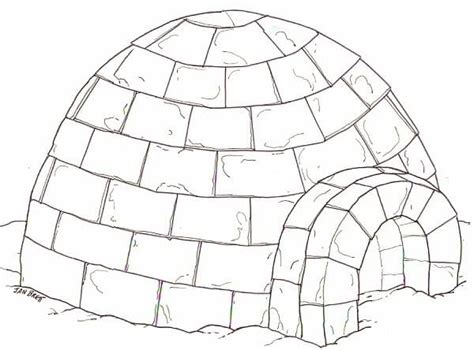 Igloo For Kids Coloring Page Free Printable Coloring Pages For Kids