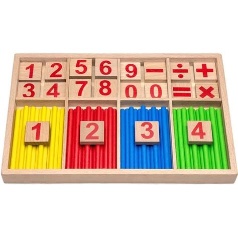 Jouet Math Matique Montessori Mat Riau En Bois Jeu De Table De