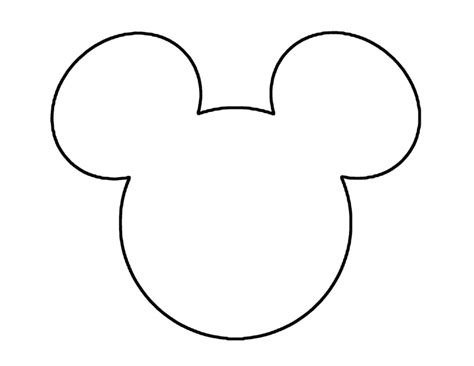 Mickey Mouse Head Coloring Pages At Free Printable | Images and Photos finder