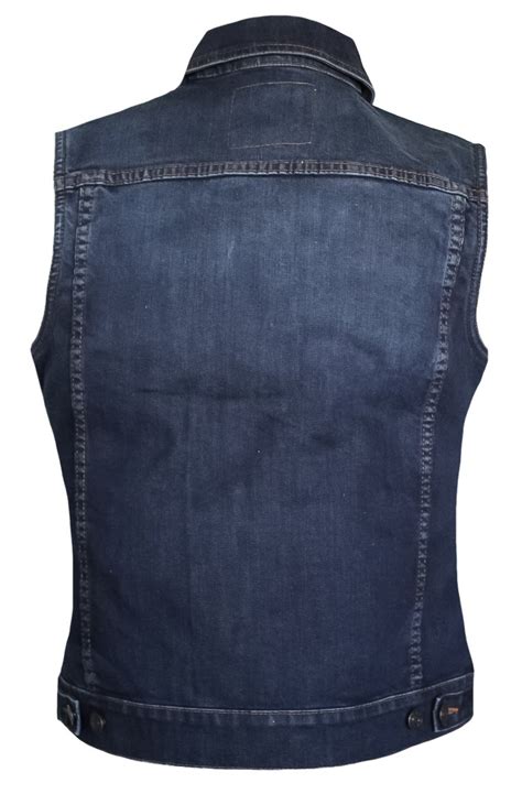 MG478 Motorcycle Denim Vest - MATAGEAR