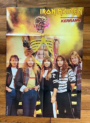 Iron Maiden Doro Pesch Of Warlock RARE Original Kerrang Poster EBay