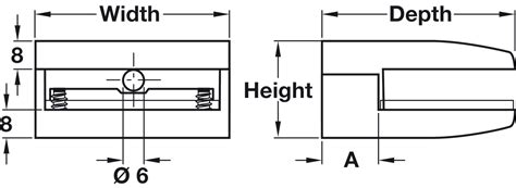 Shelf Support Clamp Design Screw Fixing Häfele U K Shop